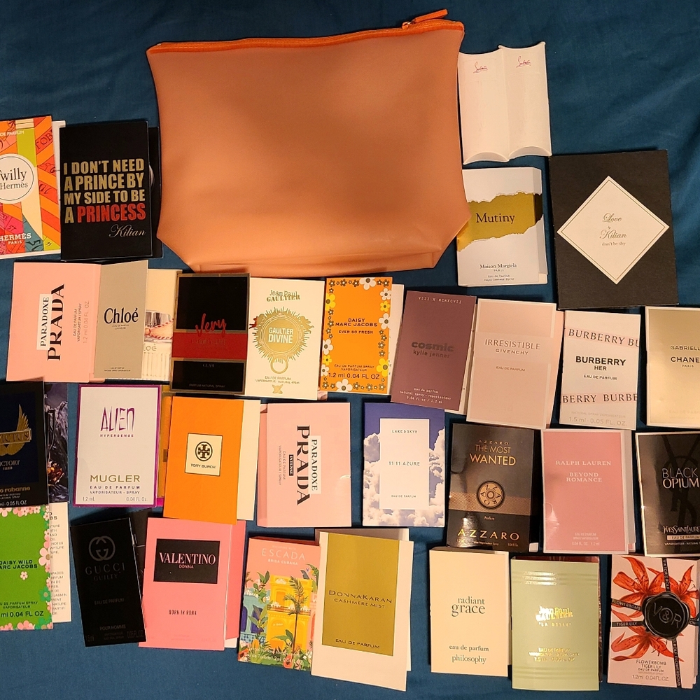 LOT of 30 high-end perfume samples NEW